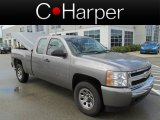 2008 Graystone Metallic Chevrolet Silverado 1500 LS Extended Cab 4x4 #84907518