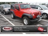 2009 Flame Red Jeep Wrangler Rubicon 4x4 #84907493