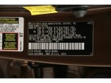 2012 Venza Color Code for Sunset Bronze Mica - Color Code: 4U3