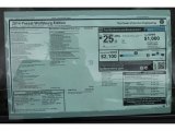 2014 Volkswagen Passat 2.5L Wolfsburg Edition Window Sticker