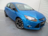 2014 Blue Candy Ford Focus SE Hatchback #84992149