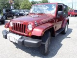 2008 Red Rock Crystal Pearl Jeep Wrangler Sahara 4x4 #85023964