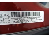 2014 Town & Country Color Code for Deep Cherry Red Crystal Pearl - Color Code: PRP