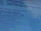 2014 Ram 1500 Big Horn Quad Cab 4x4 Window Sticker