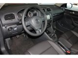 2014 Volkswagen Jetta TDI SportWagen Titan Black Interior