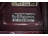 2010 CLS Color Code for Barolo Red Metallic - Color Code: 544
