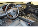 2012 BMW 7 Series 750Li Sedan Black Interior