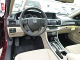 2014 Honda Accord EX-L V6 Sedan Ivory Interior