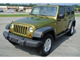 2008 Rescue Green Metallic Jeep Wrangler Unlimited X 4x4 #85066884