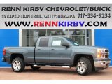 2014 Blue Granite Metallic Chevrolet Silverado 1500 LTZ Z71 Double Cab 4x4 #85066783