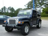 2000 Patriot Blue Pearl Jeep Wrangler Sport 4x4 #8488102