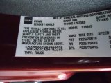 2008 Isuzu i-Series Truck i-370 LS Crew Cab Info Tag