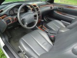 2001 Toyota Solara SLE V6 Convertible Charcoal Interior