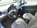 2014 Chevrolet Spark LS Silver/Blue Interior