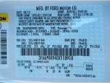 2014 Fusion Color Code for White Platinum - Color Code: UG