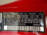 1994 Mercedes-Benz SL 320 Roadster Info Tag