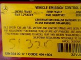 1994 Mercedes-Benz SL 320 Roadster Info Tag