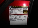 2004 Chevrolet Corvette Convertible Info Tag