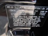 2013 Suzuki Kizashi SE AWD Info Tag
