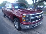 2014 Deep Ruby Metallic Chevrolet Silverado 1500 LTZ Crew Cab #85254803