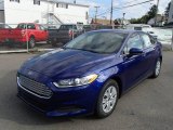 2014 Deep Impact Blue Ford Fusion S #85269893