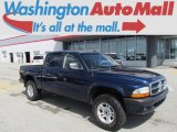 2004 Patriot Blue Pearl Dodge Dakota SLT Quad Cab 4x4 #85309856