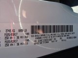 2014 Town & Country Color Code for Bright White - Color Code: PW7