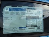2014 Ford Focus SE Hatchback Window Sticker