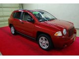 2009 Inferno Red Crystal Pearl Jeep Compass Sport #85356263