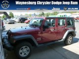 2011 Deep Cherry Red Jeep Wrangler Unlimited Sport 4x4 #85356389