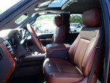 2014 Ford F350 Super Duty King Ranch Crew Cab 4x4 Dually King Ranch Chaparral Leather Interior