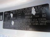 2012 Forte Color Code for Bright Silver - Color Code: 3D