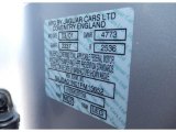 2001 S-Type Color Code for Platinum Silver - Color Code: MDZ