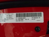 2013 SRT Viper Color Code for Adrenaline Red - Color Code: PR7