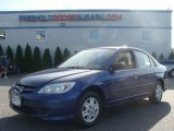 2005 Fiji Blue Pearl Honda Civic Value Package Sedan #85499596