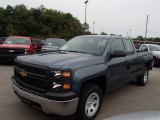 2014 Blue Granite Metallic Chevrolet Silverado 1500 WT Double Cab 4x4 #85498868