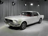 White Ford Mustang in 1964