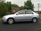 2008 Ice Blue Kia Spectra LX Sedan #85592544