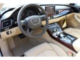 2014 Audi A8 L 3.0T quattro Velvet Beige Interior