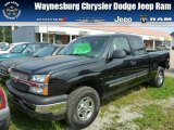 2004 Black Chevrolet Silverado 1500 LS Extended Cab 4x4 #85642615