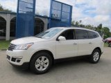 2014 White Diamond Tricoat Chevrolet Traverse LT AWD #85698204