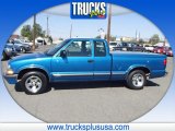 2000 Space Blue Metallic Chevrolet S10 LS Extended Cab #85744957