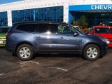 2013 Atlantis Blue Metallic Chevrolet Traverse LT #85744723