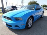 2014 Grabber Blue Ford Mustang V6 Coupe #85767062