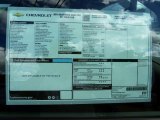 2014 Chevrolet Silverado 2500HD WT Crew Cab Dual Rear Wheel 4x4 Window Sticker