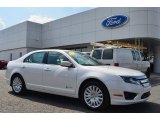 2012 White Platinum Tri-Coat Ford Fusion Hybrid #85804250