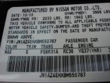 2011 370Z Color Code for Black Cherry - Color Code: NAG