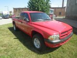 2001 Flame Red Dodge Dakota Sport Club Cab 4x4 #85804685