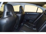 2010 Mitsubishi Lancer Evolution MR Touring Rear Seat