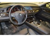 2011 BMW 7 Series 740i Sedan Black Interior